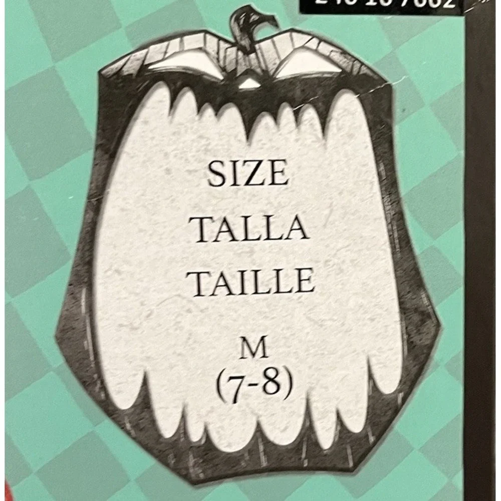 The Nightmare Before Christmas Sally Deluxe Child Costume Dress Sz 7-8 NWOT